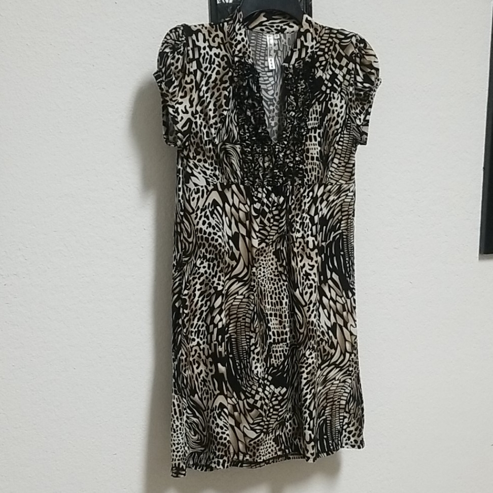 Heart Soul Jr Leopard Print Mini Dress